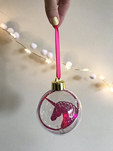 Unicorn Paper Cut Christmas Bauble | Ornament