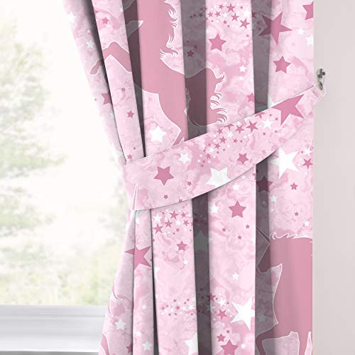 Unicorn & Stars Glow In The Dark Curtains & Duvet Cover