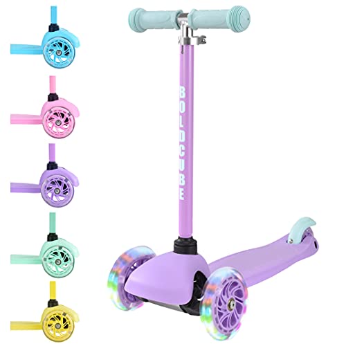 Pastel Coloured 3 Wheel Tri Scooter | Ultra Lightweight 1.8kg | Ages 2 - 6 Years Old | Unicorn Style