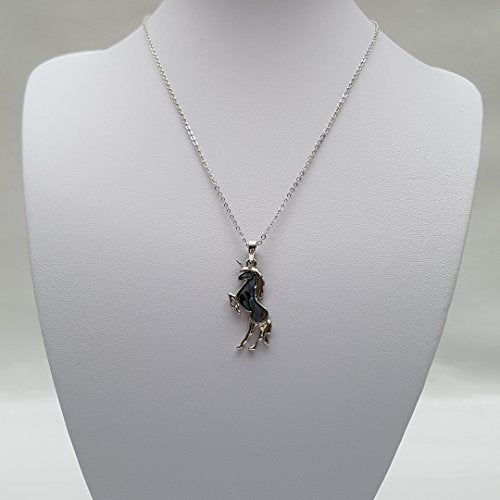 Unicorn Pendant Necklace - Silver Colour Rhodium Plated
