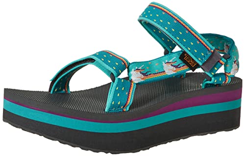 Teva Unisex Flatform Universal Sandal, Unicorn Waterfall, 6 UK