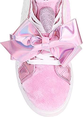 Girls Hightop JoJo Siwa Unicorn with Silver Horn Sneaker Flip Sequin Shoe