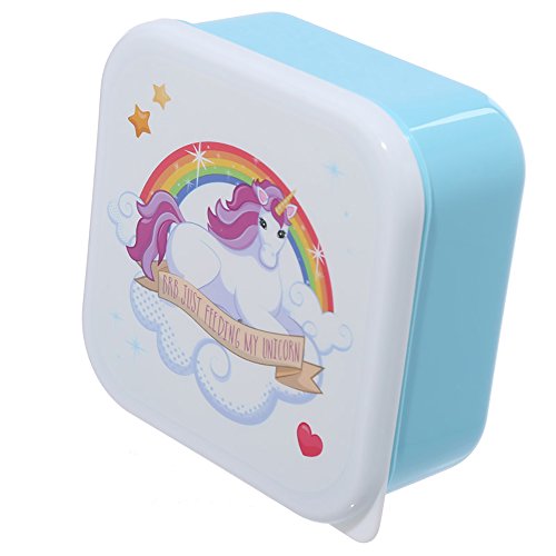 Set Of 3 Lunch Boxes - Unicorn Design
