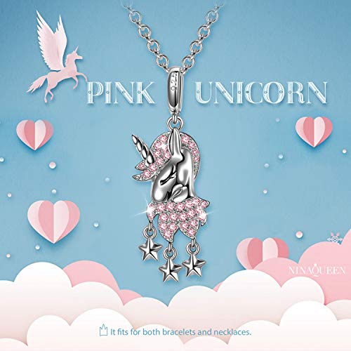 Pink Unicorn Charm 