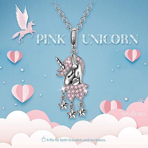 Pink Unicorn Charm