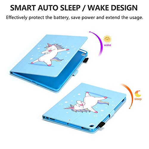 Awake/Sleep Function Unicorn iPad Case 