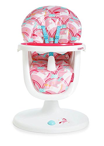 Unicorn highchair 3 sixti - luxurious pink white