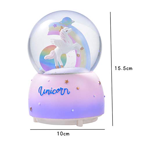 Unicorn & Rainbow Rotating Music Box 