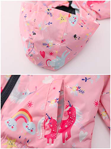 Rainbows & Unicorn Pink Waterproof Puddle Suit