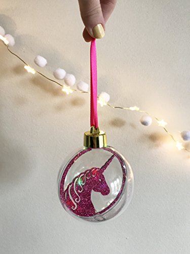 Unicorn Paper Cut Christmas Bauble | Ornament