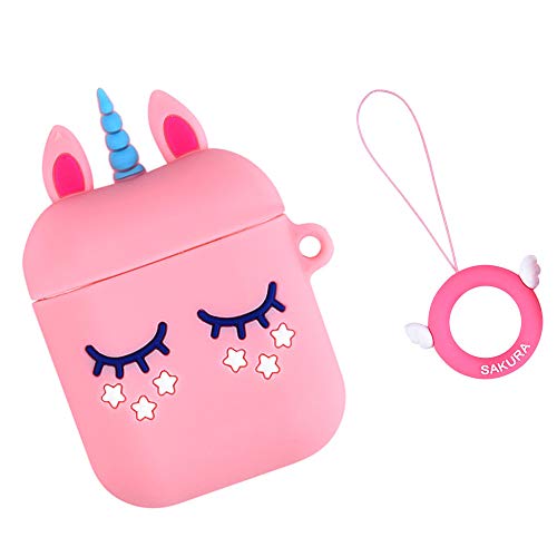 Silicone Unicorn Airpod Case Pink