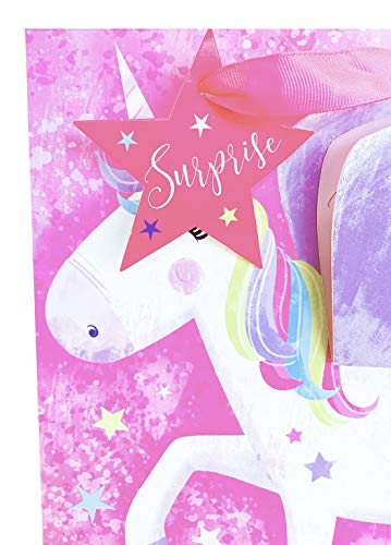Girls Unicorn Gift Bag Pink