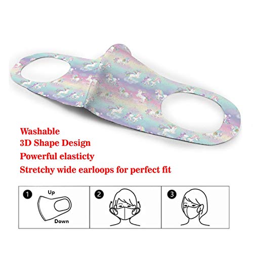 washable unicorn face mask