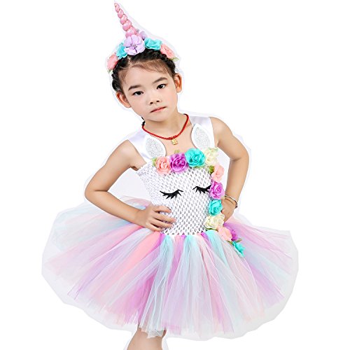 tutu skirt dress unicorn kids