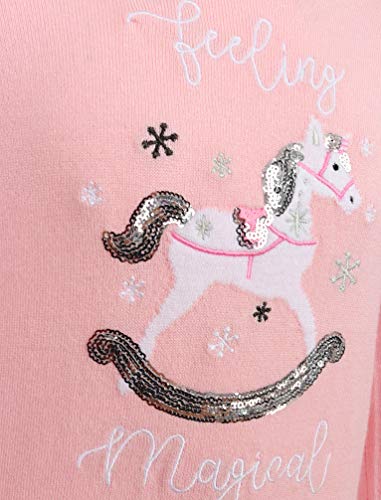 Girls Unicorn Christmas Jumpers | Pink 