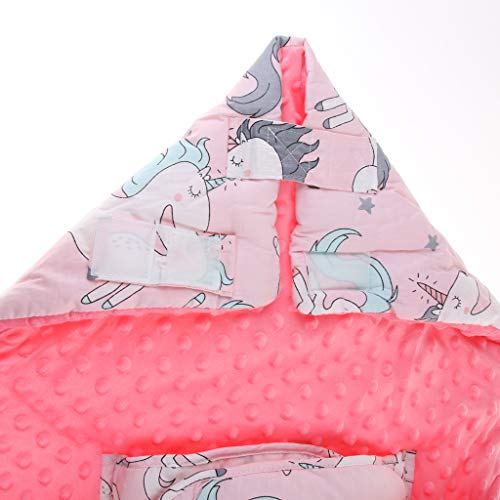 Thick Sleeping Bag/Swaddle Blanket for Stroller/ Buggy for Newborn Baby Infant - Pink Unicorn