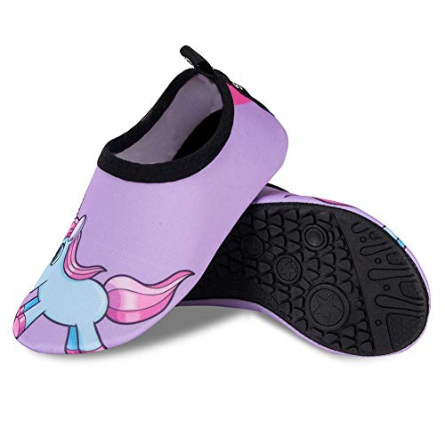 Unicorn beach shoe kids purple