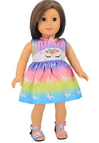 Cute Unicorn Dress Dolls Dress