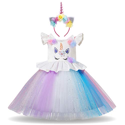 Unicorn dress blue fancy dress cosplay