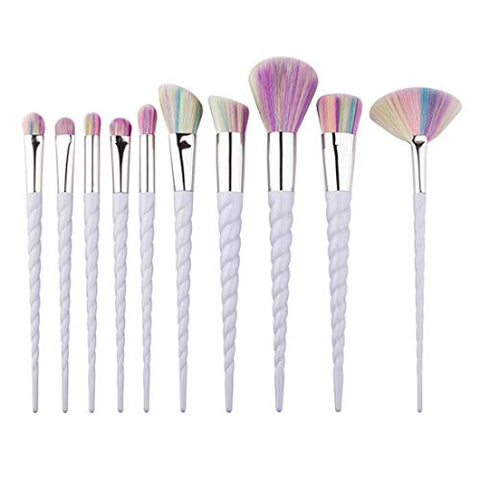 Unicorn Rainbow Makeup Brush Set | 10PC Set 