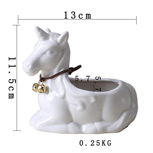 Small Unicorn Plant Pot With Bell For Cactus