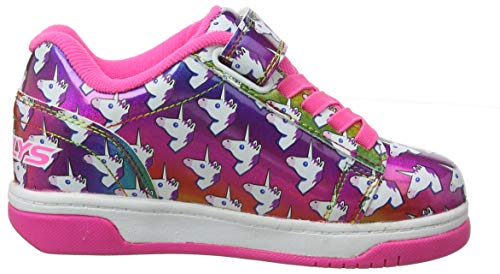 Unicorn metallic pink Heelys trainers