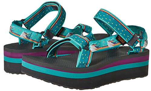 Teva Unisex Flatform Universal Sandal, Unicorn Waterfall, 6 UK