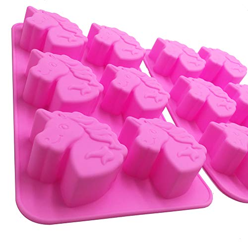 2 Pieces Unicorn Moulds | Food Grade Silicone 