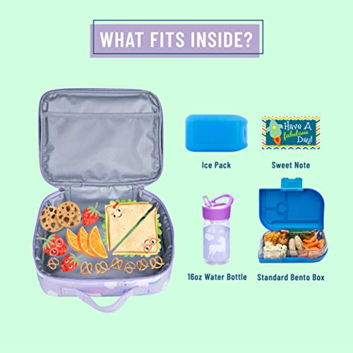 Children's Purple Unicorn Lunch Box | School Lunch Bag