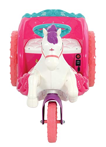Disney Princess Unicorn Horse & Carriage | Electric Ride On Toy 6v Battery Powered