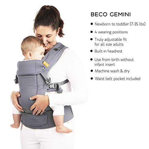Beautiful Soft Pink Linen Baby Carrier | Beco Gemini | 7 -35 lbs