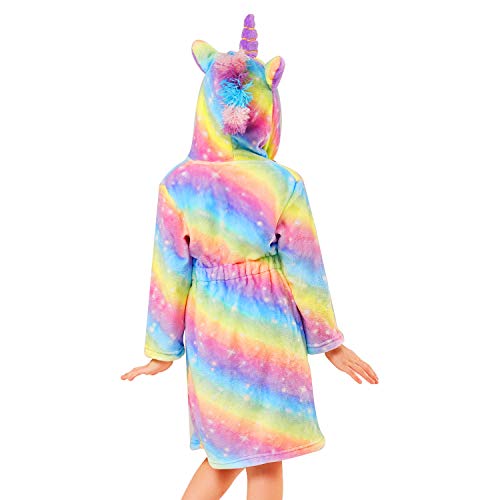 Unicorn Dressing Gown Bath Robe | Hooded Sleepwear 