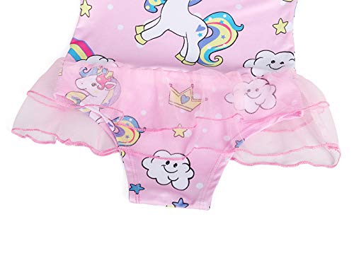 Pretty Pink Girls Unicorn Swimsuit