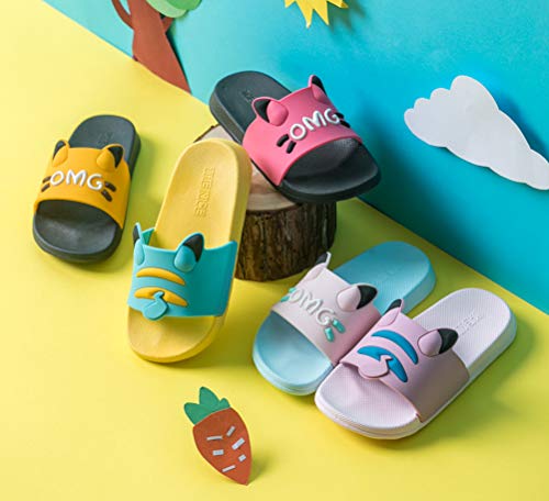 Boys Girls Cute Bathroom Slipper Kids Classic Beach Slippers Slide Sandals Pool Shoes Soft Flip Flops Summer Anti-Slip House Slippers
