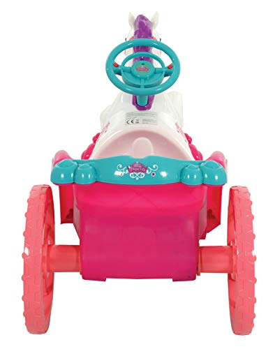 Disney Princess Unicorn Horse & Carriage | Electric Ride On Toy 6v Battery Powered