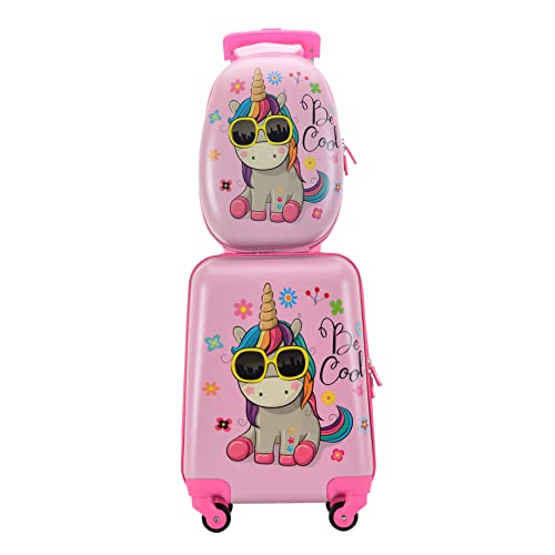 Set Of 2 | Children's Suitcase's | Unicorns