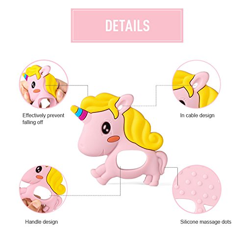 Unicorn BPA Free Silicone Teether For Babies