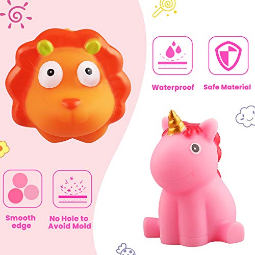 8 PCS Assorted Flashing Rubber Toys | Unicorn 