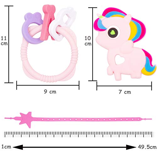 Unicorn Baby Teether Pink