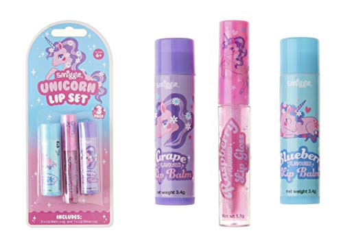 Smiggle Unicorn Fruity Lip Set | 3 Pack | Gift Idea