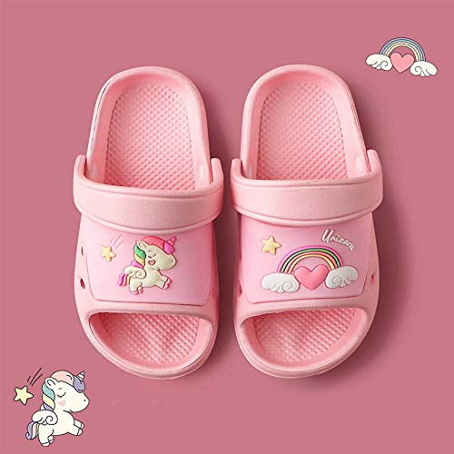 Pink Girls Unicorn Sliders | Sandals 