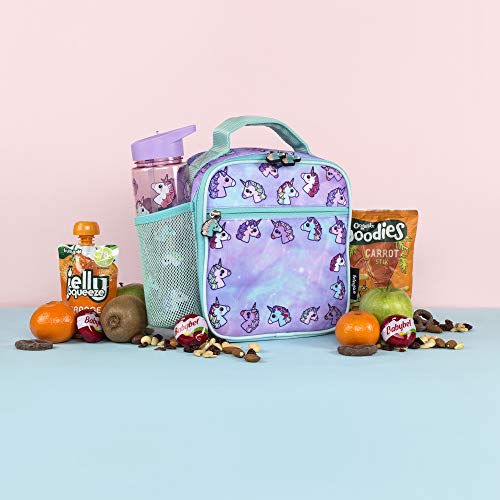 Kids School Unicorn Lunchbox Lilac