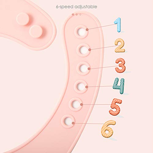Pink Unicorn Silicone Bib for Babies & Toddlers | Waterproof with Training Spoon