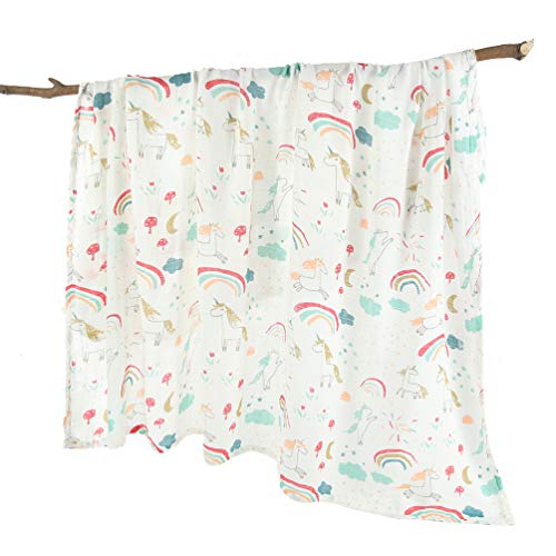 Unicorns & Rainbows Muslin For Babies