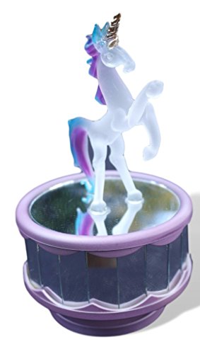 Mirrored Crystal Glass Unicorn Music Box