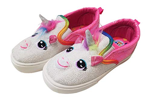 Unicorn Pink Slip On Trainers