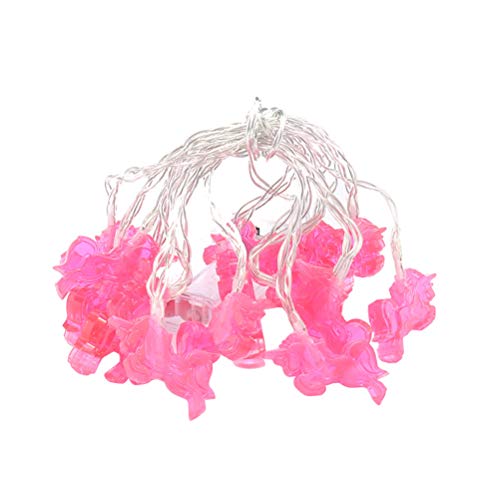 Pink Unicorn String Fairy LightsNight Light Decoration for Wedding Party Bedroom Birthday (Warm White, 3m 20 LEDs)