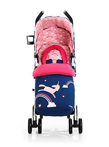 cool cute designer pushchair unicorn rainbow baby footmuff
