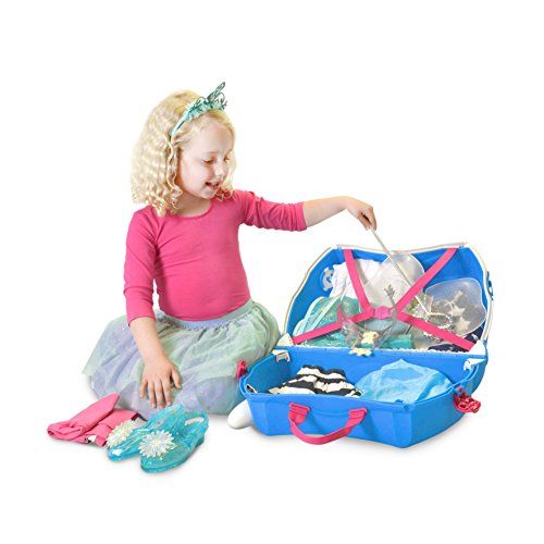 Trunki Children’s Ride-On Suitcase: Pearl Princess Carriage (Blue)