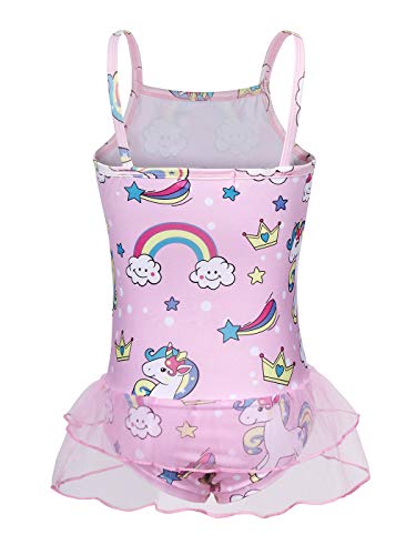 Pretty Pink Girls Unicorn Swimsuit